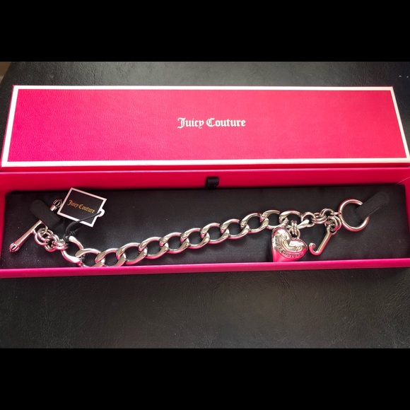 Juicy Couture Silver Heart Bracelet PLUS FREE BONUS GIFT! - Picture 3 of 4
